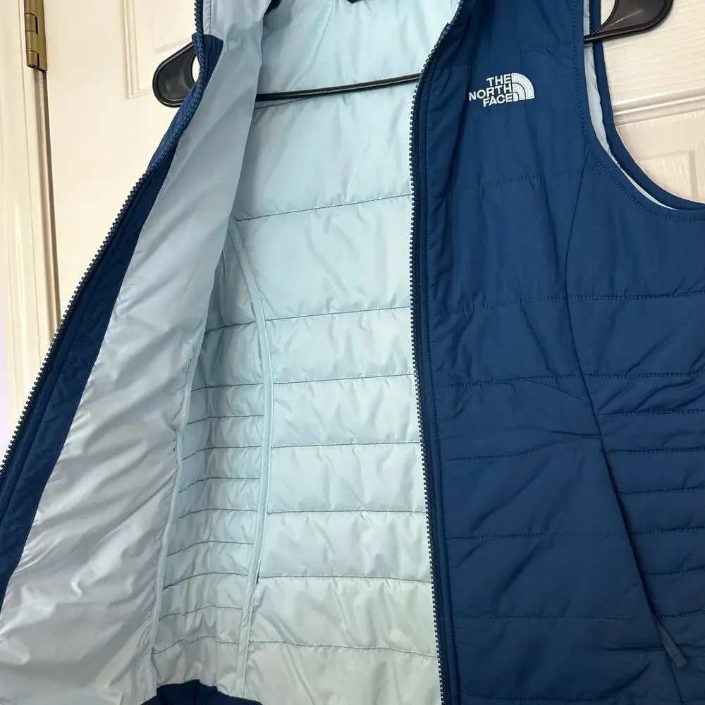 The North Face Girl’s Harway Quilted Puffer Vest Size L (14/16) Blue Winter